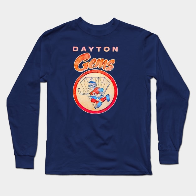 Dayton Gems Hockey Long Sleeve T-Shirt by Kitta’s Shop